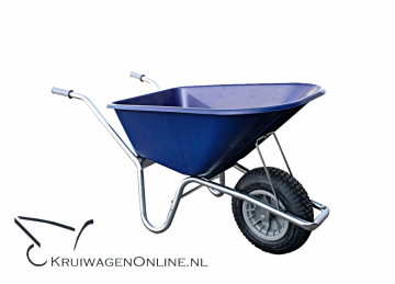 Kruiwagen 100 liter blauw