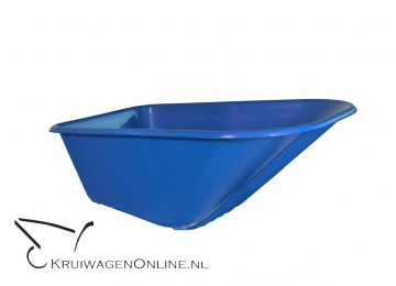 Kruiwagenbak kunststof blauw