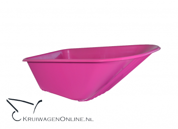 Kruiwagenbak kunststof roze