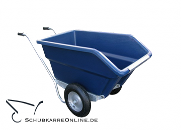Schubkarre 255 liter blau